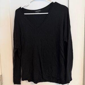 Trouve Black V-Neck Sweater